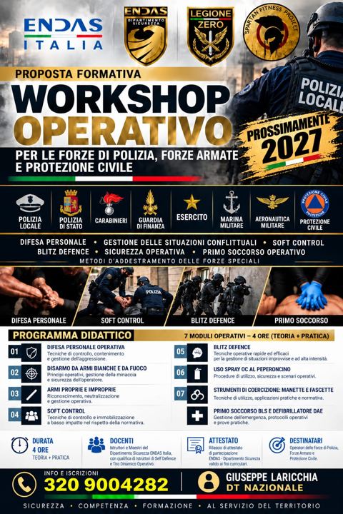 Locandina: Workshop operativo organi di polizia