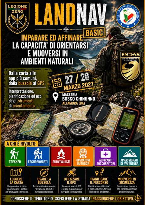 Locandina: Corso di orientamento · LandNav Basic