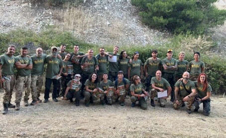 Il gruppo Legione Zero al termine di un addestramento